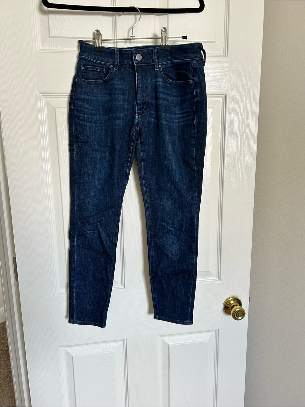 Ann Taylor Factory Light Blue Denim Jeans with Dark Stitching